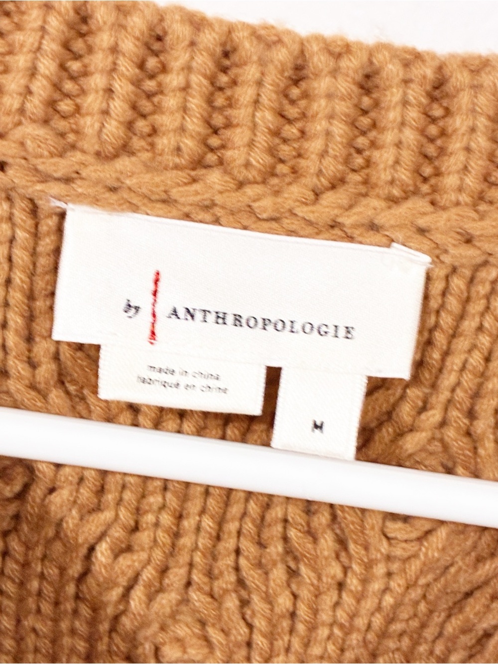 By Anthropologie Cable Knit Sweater Vest & Blouse Layered Top Size Medium - Picture 4 of 6
